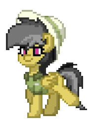 Size: 192x256 | Tagged: safe, daring do, pony, pony town, g4, animated, simple background, solo, transparent background, walk cycle, walking