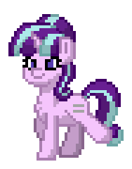 Size: 188x240 | Tagged: safe, starlight glimmer, pony, pony town, g4, animated, equal cutie mark, s5 starlight, simple background, solo, transparent background, walking