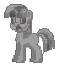 Size: 192x220 | Tagged: safe, twilight sparkle, pony, pony town, g4, stare master, derp, petrification, pixel art, simple background, solo, transparent background