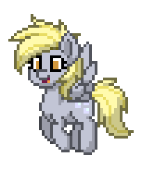 Size: 204x244 | Tagged: safe, artist:twilyisbestpone, derpibooru exclusive, derpy hooves, pegasus, pony, pony town, g4, animated, cute, derpabetes, female, flying, gif, happy, mare, open mouth, pixel art, simple background, smiling, solo, sprite, transparent background, wings