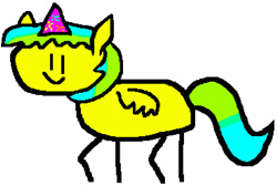 Size: 1727x1163 | Tagged: safe, artist:nature guard, oc, oc only, oc:silvia caballero, pegasus, pony, birthday, hat, in a nutshell, party hat, simple background, smiling, solo, white background