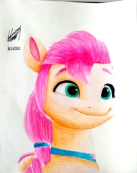 Size: 811x1024 | Tagged: safe, artist:isaccamarena, sunny starscout, earth pony, pony, g5, solo, traditional art