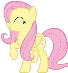 Size: 739x799 | Tagged: safe, edit, edited screencap, editor:twilyisbestpone, screencap, fluttershy, pegasus, pony, g4, season 5, the hooffields and mccolts, background removed, eyes closed, female, mare, not a vector, raised hoof, simple background, solo, transparent background