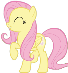 Size: 739x799 | Tagged: safe, edit, edited screencap, editor:twilyisbestpone, screencap, fluttershy, pegasus, pony, g4, my little pony: friendship is magic, season 5, the hooffields and mccolts, background removed, eyes closed, female, mare, not a vector, raised hoof, simple background, solo, transparent background