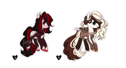 Size: 849x458 | Tagged: safe, artist:lissfoxz, oc, oc only, pegasus, pony, duo, female, mare, pegasus oc, simple background, transparent background