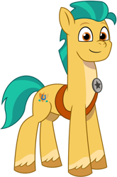 Size: 1024x1553 | Tagged: safe, artist:emeraldblast63, hitch trailblazer, earth pony, pony, g5, my little pony: tell your tale, male, simple background, solo, stallion, transparent background, vector