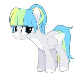 Size: 1400x1400 | Tagged: safe, artist:77jessieponygames77, oc, oc only, pegasus, pony, colored wings, female, mare, pegasus oc, simple background, solo, transparent background, two toned wings, wings