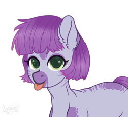 Size: 1780x1620 | Tagged: safe, artist:77jessieponygames77, oc, oc only, earth pony, pony, :p, bust, ear fluff, earth pony oc, female, mare, simple background, solo, starry eyes, tongue out, transparent background, wingding eyes