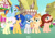 Size: 1280x895 | Tagged: safe, artist:flairburstyt, oc, oc only, oc:chaoslia, oc:glair, oc:lilac gemstone, oc:sugarcake pie, oc:sweet applelicious, oc:tornado clash, dracony, earth pony, hybrid, pegasus, pony, unicorn, base used, female, heterochromia, interspecies offspring, layering error, mare, offspring, parent:applejack, parent:caramel, parent:cheese sandwich, parent:discord, parent:flash sentry, parent:fluttershy, parent:pinkie pie, parent:rainbow dash, parent:rarity, parent:soarin', parent:spike, parent:twilight sparkle, parents:carajack, parents:cheesepie, parents:discoshy, parents:flashlight, parents:soarindash, parents:sparity