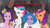 Size: 1280x721 | Tagged: safe, edit, edited screencap, screencap, izzy moonbow, pipp petals, sunny starscout, zipp storm, earth pony, pegasus, pony, unicorn, clip trot, g5, my little pony: tell your tale, spoiler:g5, spoiler:my little pony: tell your tale, spoiler:tyts01e07, female, flashback, frown, glare, implied sprout cloverleaf, izzy moonbow is not amused, looking at you, mane stripe sunny, mare, offscreen character, pipp petals is not amused, sunny starscout is not amused, towel, unamused, wavy mouth, wet, wet mane, wet mane pipp petals, wet mane zipp storm, zipp storm is not amused