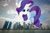 Size: 2047x1365 | Tagged: safe, artist:redpandapony, artist:thegiantponyfan, rarity, pony, unicorn, g4, building, female, giant pony, giant unicorn, giantess, highrise ponies, irl, macro, mare, mega giant, mega rarity, photo, ponies in real life, raised hoof, singapore, smiling, solo