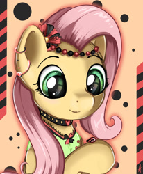 Size: 1280x1552 | Tagged: safe, artist:appleneedle, fluttershy, insect, ladybug, pegasus, pony, g4, clothes, costume, cute, dress, flower, nature, shyabetes, solo, spring