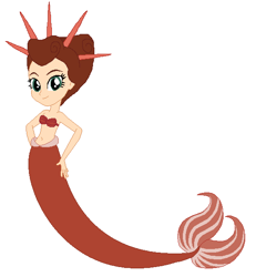 Size: 542x586 | Tagged: safe, artist:ocean lover, artist:selenaede, artist:user15432, mermaid, equestria girls, g4, attina, bare shoulders, base used, belly button, bra, disney, equestria girls-ified, fish tail, human coloration, mermaid princess, mermaid tail, mermay, midriff, seashell bra, simple background, solo, tail, the little mermaid, white background