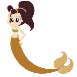 Size: 561x559 | Tagged: safe, artist:ocean lover, artist:selenaede, artist:user15432, mermaid, equestria girls, g4, adella, bare shoulders, base used, belly button, bra, disney, equestria girls-ified, fish tail, human coloration, jewelry, mermaid princess, mermaid tail, mermay, midriff, pearl, ponytail, seashell bra, simple background, solo, tail, the little mermaid, white background