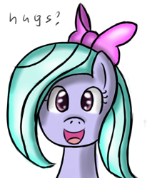 Size: 500x550 | Tagged: safe, artist:freefraq, flitter, pegasus, pony, g4, ask-flitter, cute, female, hug request, open mouth, simple background, solo, white background