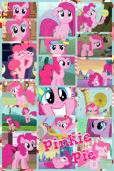 Size: 1200x1800 | Tagged: safe, artist:princessemerald7, pinkie pie, pound cake, pumpkin cake, earth pony, pig, pony, a friend in deed, baby cakes, fall weather friends, feeling pinkie keen, g4, magical mystery cure, party of one, season 1, season 2, season 3, swarm of the century, the cutie mark chronicles, clone, collage, female, filly, filly pinkie pie, mare, one-pony band, pig nose, piggie pie, pinkamena diane pie, pinkie clone, younger