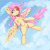 Size: 2000x2000 | Tagged: safe, artist:mochalula, fluttershy, pegasus, pony, g4, :p, aside glance, chest fluff, cloud, cute, ear fluff, elbow fluff, female, flying, high res, hoof fluff, looking at you, mare, shyabetes, sky background, smiling, solo, spread wings, tail, tongue out, windswept mane, windswept tail, wings