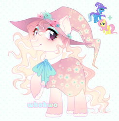 Size: 2176x2220 | Tagged: safe, artist:whohwo, fluttershy, trixie, pony, g4, base used, colored hooves, female, fusion, hat, high res, makeup, male, mare, raised hoof, simple background, smiling, stallion, white background, witch hat
