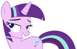 Size: 2323x1478 | Tagged: safe, artist:frostybases, artist:twilyisbestpone, derpibooru exclusive, starlight glimmer, pony, unicorn, g4, harvesting memories, spoiler:harvesting memories, spoiler:mlp friendship is forever, alternate hairstyle, base used, bedroom eyes, cute, female, glimmerbetes, grin, mane swap, mare, not twilight sparkle, seductive, seductive look, simple background, smiling, solo, starlight sparkle, transparent background