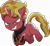 Size: 5282x4901 | Tagged: safe, artist:php178, oc, oc only, oc:fire brander, pony, unicorn, fallout equestria, g4, my little pony: friendship is magic, my little pony: the movie, the cutie re-mark, .svg available, adorabolical, bandana, colored pupils, contemplating insanity, context is for the weak, crouching, cute, cute little fangs, evil smile, fallout equestria oc, fangs, green eyes, grin, gun, handgun, happy, horn, inkscape, insanity, jumping, male, movie accurate, moviefied, narrowed eyes, neckerchief, pipbuck, pipbuck 3000, ponified, pounce, show moviefied, shrunken pupils, slasher smile, slit pupils, smiling, solo, stalker, stallion, stallion oc, striped mane, striped tail, svg, tail, two toned mane, two toned tail, unicorn oc, vector, weapon