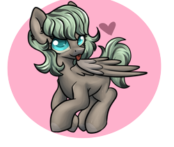 Size: 2600x2200 | Tagged: safe, artist:dumbwoofer, oc, oc:forest air, pegasus, pony, :p, blue eyes, female, heart, high res, looking at you, mare, simple background, solo, spread wings, tongue out, transparent background, wings