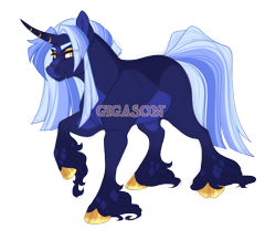 Size: 3800x3300 | Tagged: safe, artist:gigason, oc, oc only, oc:tyr, pony, unicorn, high res, male, obtrusive watermark, offspring, parent:minuette, parent:shining armor, simple background, solo, stallion, transparent background, watermark