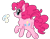 Size: 944x736 | Tagged: safe, alternate version, artist:cutiesparke, part of a set, pinkie pie, earth pony, pony, g4, balloonbutt, butt, chest fluff, dock, ear fluff, featureless crotch, female, frog (hoof), looking at you, looking back, looking back at you, plot, simple background, solo, tail, transparent background, underhoof, walking, watermark, windswept mane