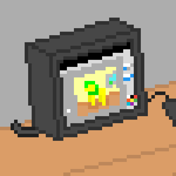 Size: 500x500 | Tagged: safe, artist:valuable ashes, oc, pony, computer, computer mouse, old art, pixel art, simple background, solo