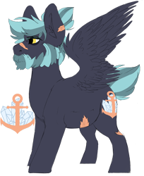 Size: 1318x1615 | Tagged: safe, artist:dilfistic, oc, oc only, pegasus, pony, ear fluff, male, pegasus oc, scar, simple background, solo, stallion, transparent background, wings