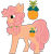 Size: 1395x1482 | Tagged: safe, artist:dilfistic, oc, oc only, earth pony, pony, ear fluff, earth pony oc, female, food, mare, pineapple, simple background, smiling, solo, transparent background