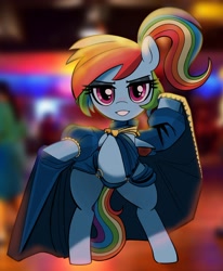 Size: 1950x2369 | Tagged: safe, alternate version, artist:_ton618_, rainbow dash, pegasus, pony, g4, alternate hairstyle, belly, bipedal, clothes, exposed belly, female, gameloft interpretation, lidded eyes, mare, ponytail, sexy, solo, stupid sexy rainbow dash