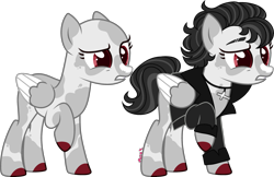 Size: 3273x2116 | Tagged: safe, artist:kurosawakuro, pegasus, pony, bald, base used, clothes, high res, jacket, ponified, qrow branwen, rwby, simple background, solo, transparent background