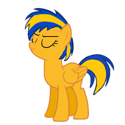 Size: 1000x1000 | Tagged: safe, artist:mlpfan3991, oc, oc only, oc:flare spark, pegasus, pony, g4, eyes closed, female, mare, pegasus oc, simple background, solo, transparent background