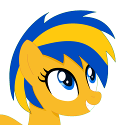 Size: 1140x1177 | Tagged: safe, artist:stephen-fisher, oc, oc only, oc:flare spark, pony, g4, female, mare, simple background, solo, transparent background