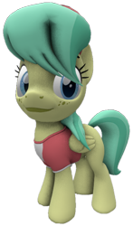Size: 424x720 | Tagged: safe, artist:topsangtheman, barley barrel, pegasus, pony, g4, 3d, looking at you, simple background, solo, source filmmaker, transparent background