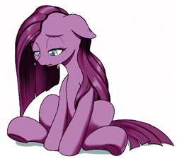 Size: 491x448 | Tagged: safe, artist:dstears, edit, editor:pagiepoppie12345, pinkie pie, earth pony, pony, g4, crying, female, looking down, male, mare, pinkamena diane pie, pinkie cry, sad, simple background, white background