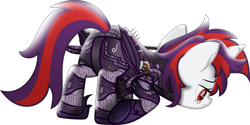Size: 9692x4858 | Tagged: safe, artist:php178, oc, oc only, oc:blackjack, oc:cognitum, cyber pony, cyborg, pony, unicorn, fallout equestria, fallout equestria: project horizons, .svg available, alternate universe, amputee, artificial wings, augmented, back of head, butt, closed mouth, colored pupils, craft, cyber eye, cyber eyes, cybernetic legs, dragging, engraving, face down, face down ass up, fanfic art, female, focused, folded wings, frown, gradient mane, gradient tail, gun, handgun, horn, inkscape, level 5 (iconium) (project horizons), level 6 (cognitum) (project horizons), lidded eyes, looking down, looking forward, mare, mechanical wing, moonlight eclipse (project horizons), movie accurate, pipbuck, pistol, plot, purple mane, purple tail, raised tail, red eyes, red mane, red tail, revolver, sad, security, simple background, solo, svg, sword, tail, three quarter view, transparent background, two toned hair, two toned mane, two toned tail, unicorn oc, vector, vigilance (gun), weapon, wings