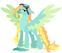 Size: 1920x1646 | Tagged: safe, artist:kabuvee, oc, classical hippogriff, hippogriff, goggles, male, simple background, solo, transparent background