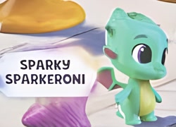 Size: 684x492 | Tagged: safe, sparky sparkeroni, dragon, g5, my little pony: make your mark, baby, baby dragon, hoof to heart, male, toy, upscaled