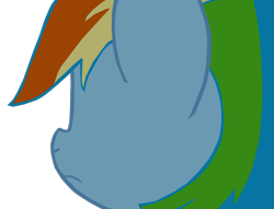 Size: 1050x802 | Tagged: safe, artist:benpictures1, rainbow dash, pegasus, pony, g4, my little pony: the movie, cute, dashabetes, female, implied twilight sparkle, inkscape, looking at someone, mare, simple background, solo, transparent background, vector
