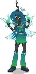 Size: 4000x8066 | Tagged: safe, artist:n0kkun, queen chrysalis, human, canterlot wedding 10th anniversary, equestria girls, g4, absurd resolution, crown, equestria girls-ified, eye clipping through hair, female, grin, jewelry, looking at you, regalia, shadow, simple background, smiling, smiling at you, solo, transparent background, vector