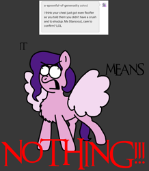 Size: 1237x1417 | Tagged: safe, artist:professorventurer, pipp petals, pegasus, pony, series:ask pippamena, g5, my little pony: a new generation, agitated, fluffy, open mouth, spread legs, spread wings, spreading, wingboner, wings