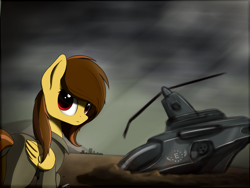 Size: 3200x2400 | Tagged: safe, artist:av-4, oc, oc only, pegasus, pony, helicopter, high res, solo