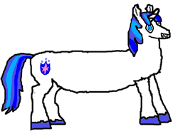 Size: 949x715 | Tagged: safe, artist:genericarchangel, shining armor, pony, unicorn, canterlot wedding 10th anniversary, g4, 1000 hours in ms paint, an attempt was made, grin, long pony, male, one eye closed, simple background, smiling, solo, standing, transparent background, wink