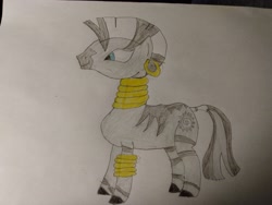 Size: 4160x3120 | Tagged: artist needed, safe, zecora, zebra, g4, colored, traditional art