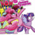 Size: 397x398 | Tagged: safe, artist:brenda hickey, idw, official comic, pinkie pie, twilight sparkle, alicorn, earth pony, pony, friends forever #12, g4, my little pony: friends forever, spoiler:comic, bipedal, comic, confused, cover, female, horn, mare, nom, phenomnomenons, salivating, smiling, spread wings, tongue out, twilight sparkle (alicorn), wings