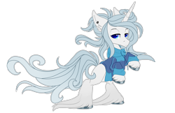 Size: 2680x1741 | Tagged: safe, artist:lupulrafinat, oc, oc only, pony, unicorn, clothes, ear piercing, hoof fluff, horn, male, piercing, simple background, solo, stallion, transparent background, unicorn oc