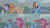 Size: 1280x720 | Tagged: safe, edit, edited screencap, editor:quoterific, screencap, applejack, fluttershy, pinkie pie, rainbow dash, rarity, earth pony, pegasus, pony, unicorn, dragonshy, g4, season 1, ^^, applejack's hat, cowboy hat, cute, eyes closed, female, hat, laughing, mare, nose in the air, open mouth, open smile, raribetes, smiling, spread wings, text, wings