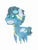 Size: 3072x4096 | Tagged: safe, oc, oc only, oc:bolt freeze, crystal pony, pegasus, pony, clothes, goggles, male, pointy ponies, simple background, smiling, stallion, transparent background, uniform, wonderbolts, wonderbolts uniform