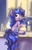 Size: 4400x6800 | Tagged: safe, artist:lytlethelemur, izzy moonbow, pony, unicorn, g5, absurd resolution, blushing, caught, chipmunk cheeks, cookie, cookie jar, cookie thief, female, food, looking at you, looking back, looking back at you, mare, medium sneaky, unshorn fetlocks